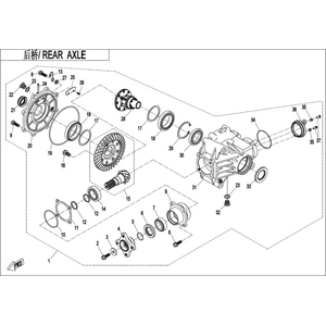 REAR AXLE(WITHOUT DIFFERENTIAL)