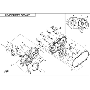 CVT CASE ASSY.