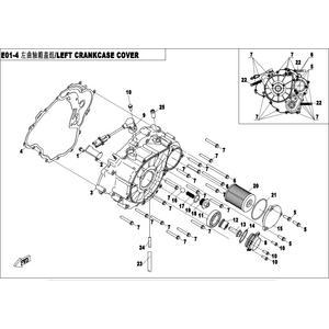 LEFT CRANKCASE COVER ASSY