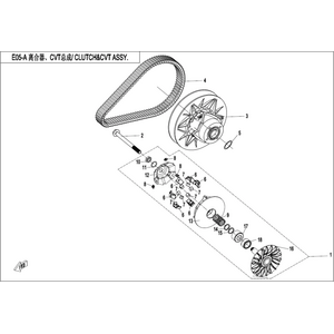 CLUTCH & CVT ASSY.(18g WEIGHT ROLLER)