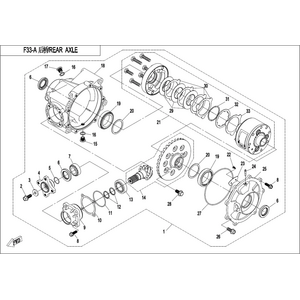 REAR AXLE(WITH DIFFERENTIAL)