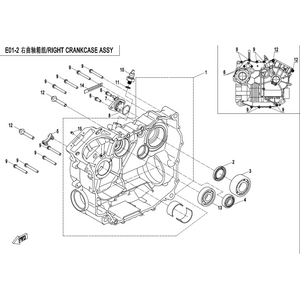 RIGHT CRANKCASE ASSY.