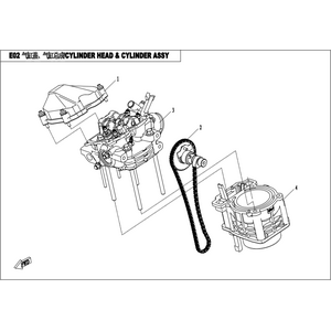 CYLINDER HEAD & CYLINDER ASSY.