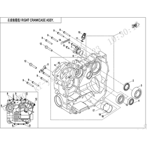 RIGHT CRANKCASE ASSY