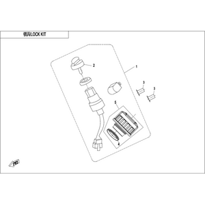 LOCK KIT(FUEL TANK CAP WITH KEYHOLE)