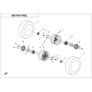 FRONT WHEEL(STEEL)