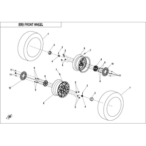 FRONT WHEEL(ALUMINUM)