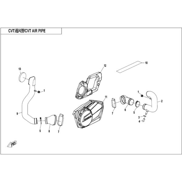 CVT AIR PIPE