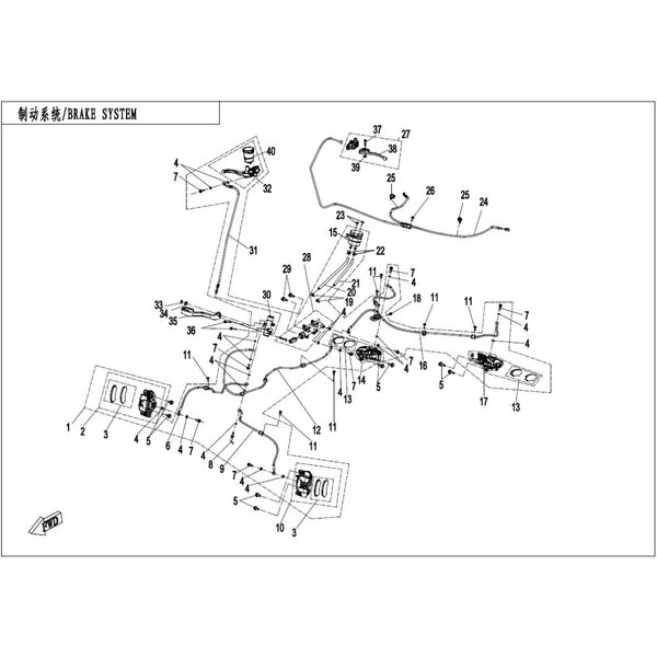 BRAKE SYSTEM-LH,PARKING