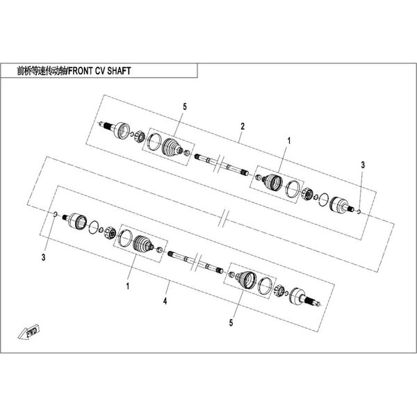 FRONT CV SHAFT