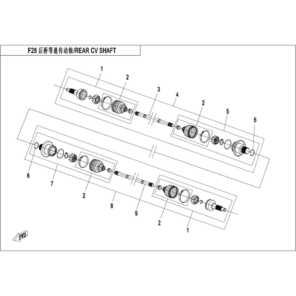 REAR CV SHAFT