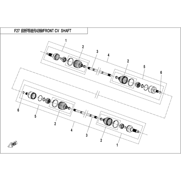 FRONT CV SHAFT