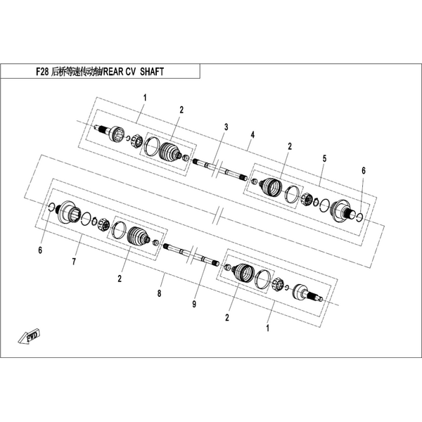 REAR CV SHAFT