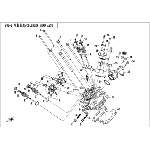 CYLINDER HEAD ASSY.