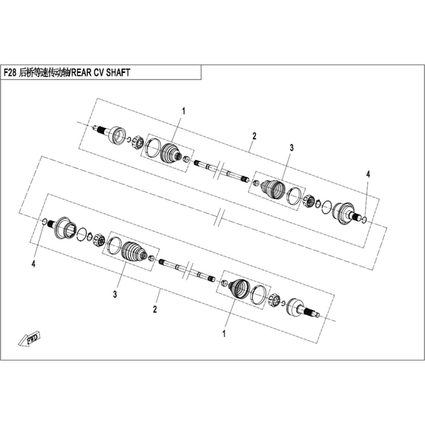 REAR CV SHAFT