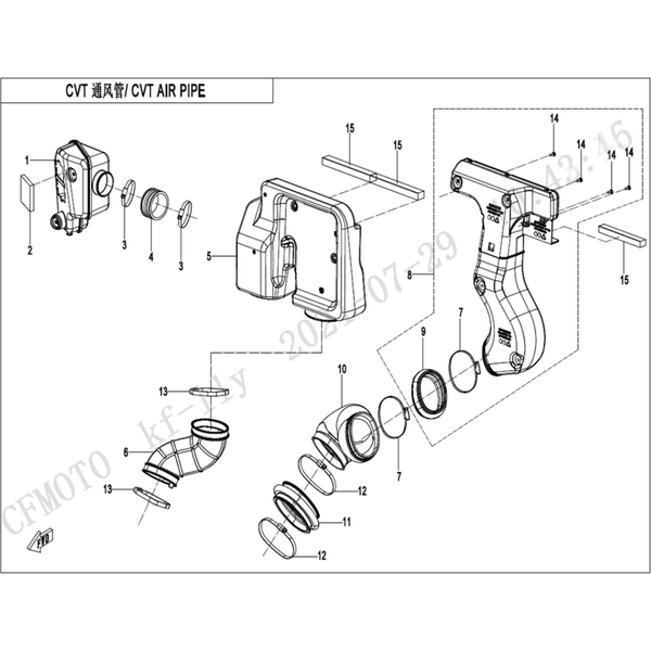 CVT AIR PIPE