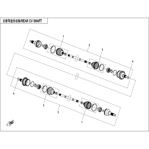 REAR CV SHAFT