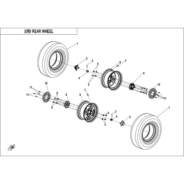 REAR WHEEL(STEEL)