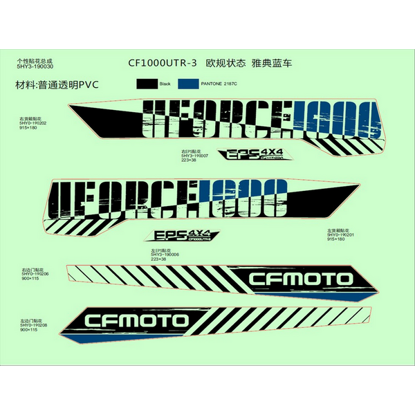 DECAL KITS(EURO&2020 ATHENS BLUE)