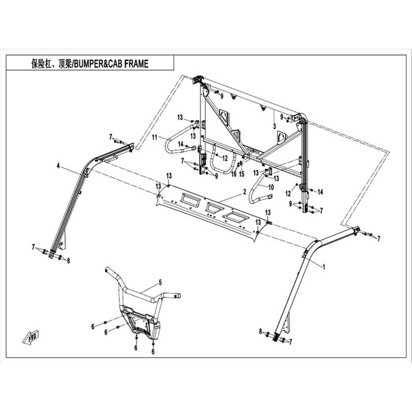 BUMPER & CAB FRAME