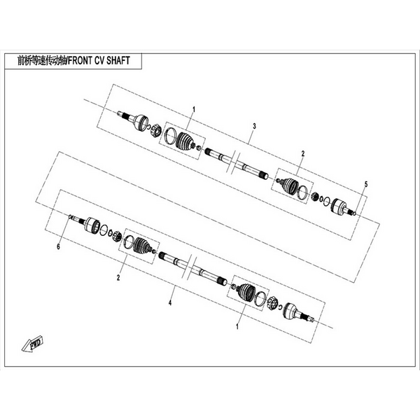 FRONT CV SHAFT