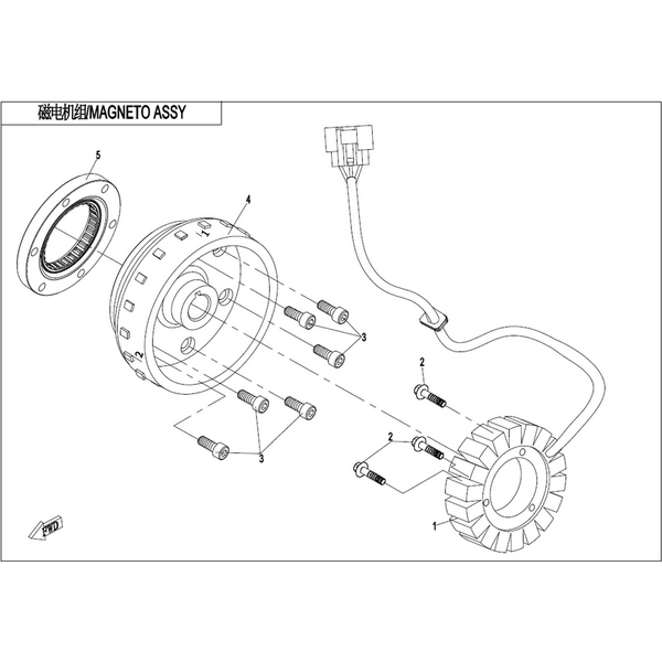 MAGNETO ASSY.（FOR EPS）