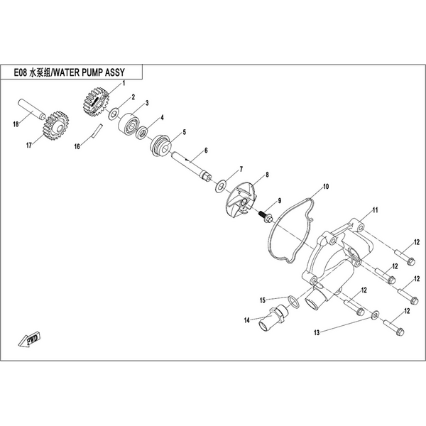 WATER PUMP ASSY.